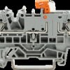 2002-1871 Disconnect terminal block, grey, 4-conductor, 2.5 mm²