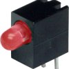 Signal light, red, 10 mcd, pitch 2.54 mm, LED number: 1, E.3106R