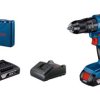 Wiertarko-wkrętarka udarowa akumulatorowa GSB 185-Li 2x2.0Ah z ładowarką 0.601.9K3.100 BOSCH