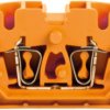 Through terminal block, spring balancer connection, 0.5-2.5 mm², 4 pole, 24 A, 8 kV, orange, 1704560000