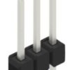 Pin header, 3 pole, pitch 2.54 mm, straight, black, 10054114