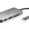 Hub USB USB 3.0 DUB-M610 2 USB USB C, D-Link