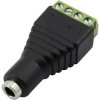 Złącze Jack Żeński Łącznik do gniazda typu jack Montaż na kablu 12 V DC 5A