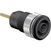 Stäubli 233010-21 SLB4-R safety jack socket built-in blk 4mm insulated brass