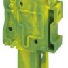 Plug, push-in connection, 0.2-6.0 mm², 1 pole, 32 A, 8 kV, yellow/green, 3211987