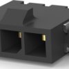 Pin header, 3 pole, pitch 3 mm, angled, black, 2-1445091-3