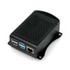 Obudowa do Raspberry Pi 4B aluminiowa VESA - czarna - LT-4B01-A