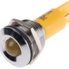 Lampka kontrolna do montażu panelowego 130 V dc, 230V ac, Żółta 19mm LED Chrom RS PRO