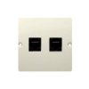 SIMON BASIC Gniazdo telefoniczne RJ11 podwójne (moduł) beż BMTF2.02/12 KONTAKT SIMON