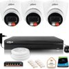 Zestaw monitoringu IP DAHUA 4Mpx 2K 3 kamery IPC-HDW1439V-A-IL z dyskiem 1TB