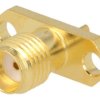 SMA Jack with Mounting Brackets - for Soldering