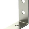 Mounting bracket, brass, nickel-plated, (L x W x H) 20 x 10 x 10 mm, 14.86.203
