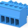 PCB terminal, 5 pole, pitch 3.5 mm, AWG 30-14, 11 A, cage clamp, blue, 796693-5