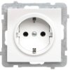 As Gniazdo Pojedyncze Z/U Schuko Ecru Gp-1Gs/M/27