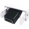 Gniazdo HDMI proste moduł 1M 22,5x45 biały Mediabox
