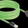 80882 Cat.6a extension cable, SF/UTP, 5 m, green