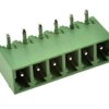 Łączówka; EDR-3.81-06P; 6 torów; R=3,81mm; 7mm; 8A; 300V; przewlekany (THT); kątowe 90°; zamknięta; zielony; KLS; RoHS; STL1550