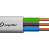 Przewód YDYp 3x1,5 mm2 (450/750V) instalacyjny płaski (krążki 100m) PC1402901 PRYSMIAN