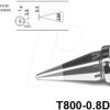 T800-0.8D Soldering tip, 0.8 mm, chisel shape, straight
