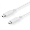 Kabel VALUE USB 3.2 Gen 2 z funkcją ładowania, C-C, M/M, biały, 0,5 m