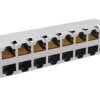 Moduł złącza RJ Żeński Złącze RJ45 Przewlekany Cat5 ERNI 8-żyłowe