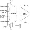 125ps high-speed CML-output comparator with rail-to-rail inputs and integrated hysteresis