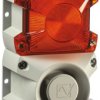 Zestaw sygnalizatorów akustycznych i lamp sygnalizacyjnych 230 V AC Pomarańczowy AC Montaż na podstawie 100dB