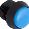 Pushbutton, 1 pole, blue, unlit , 0.4 A/32 V, mounting Ø 13 mm, IP67, FL13NB
