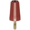 Stäubli 240160-22 A-SLK4 plug-to-plug connector 4 mm red brass adapter