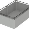 PC enclosure, (L x W x H) 240 x 160 x 90 mm, light gray/transparent (RAL 7035), IP65, 02240300