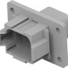 Socket, 8 pole, straight, 2 rows, gray, DT04-08PA-L012