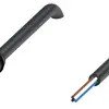 Sensor actuator cable, M8 cable socket, straight, A to open end, 4 pole, 5 m, PUR, black, 3 A, 322568