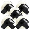 Taśma 5x DK22205 do drukarki Brother QL 62mm x 30,48mm biała taśma czarny nadruk /5szt./