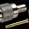 BNC crimp coupler for RG 62, 93 Ohm
