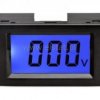 Panelowy amperomierz LCD; niebieskie podśw. czarny