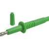 Końcówka pomiarowa; 20.157.4; zielony; 4mm; wtykany (gniazdo bananowe 4mm); 32A; 1000V; 104,5mm; bezpieczny; mosiądz niklowany;
