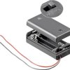 Goobay 12443 Pudełko na baterie 2xAA kabel (D x S x W) 68.4 x 35.4 x 18.6 mm