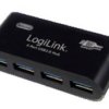 LogiLink USB 3.0 4x 5000 Mbit/s Czarny