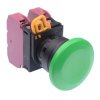 YW1B-M4E02G Green 22mm Mushroom Momentary Push Button Switch 2NC IP65 IDEC