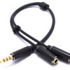 Adapter Aux 3,5 Słuchawki Mikrofon Jr643 Jack 4 Polowy Slim