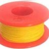 AWG30Y-50 Drut w izolacji, żółty - kynar 0.25mm - szpulka (50m)