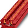 Through terminal block, push-in connection, 0.14-4.0 mm², 1 pole, 24 A, red, 1291478