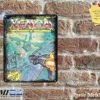 Xenon - Amiga Video Game Artwork on Rustic - Metal Sign