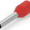Insulated wire end ferrule, 1.0 mm², 14 mm/8 mm long, DIN 46228-4, red, 966067-9