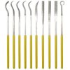 Donau M52 Needle Files 10pcs Diamond-Coated for Hard Materials 140mm