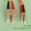 Patchcord światłowodowy LC-SC OM2 50/125µm MM duplex dł.20m