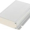 Aluminum enclosure, (L x W x H) 120 x 78 x 28 mm, clear, IP54, 1455JF1201