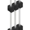 Pin header, 3 pole, pitch 2.54 mm, straight, black, 10056649