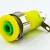 24.301.0 gniazdo bananowe bezpieczne żółto - zielone 4mm, 32A / 1000V