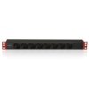 Listwa zasilająca Rack 1U 8x Schuko, kabel C14, 250V/16A, 2m